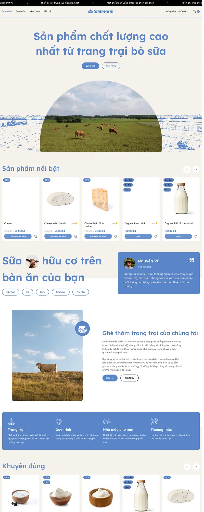 Mẫu web thực phẩm 4