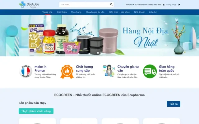 Mẫu web dược phẩm 10