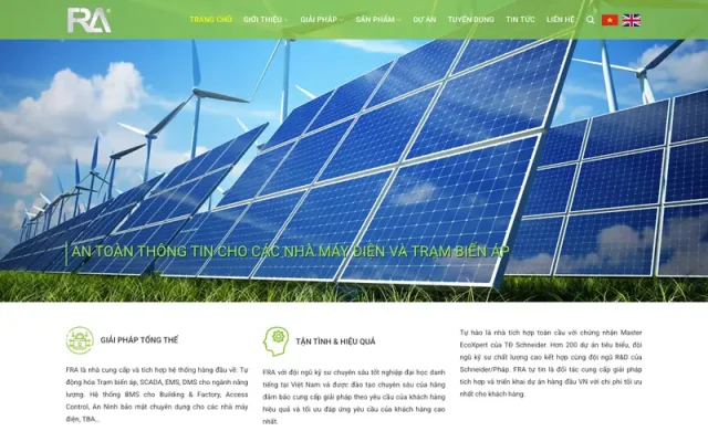 Mẫu web điện năng