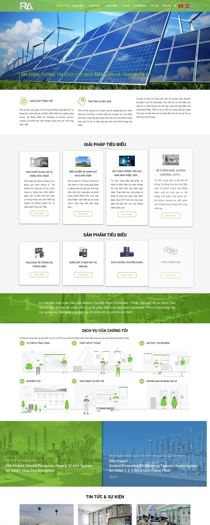 Mẫu web điện năng