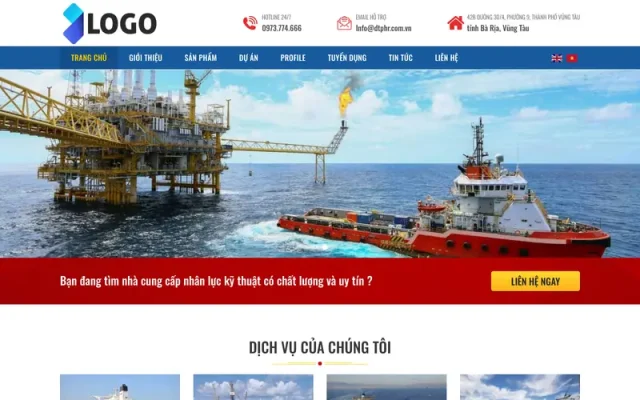 Mẫu web giới thiệu công ty 4