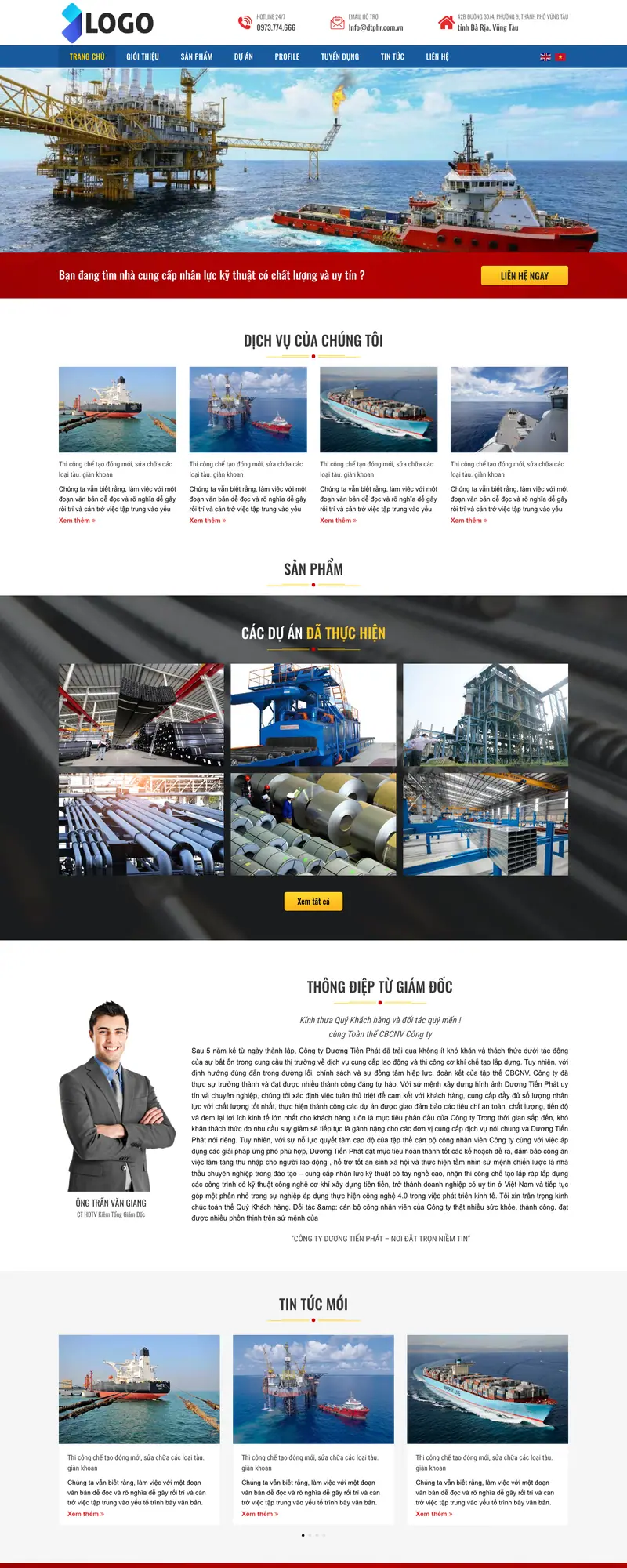 Mẫu web giới thiệu công ty 4