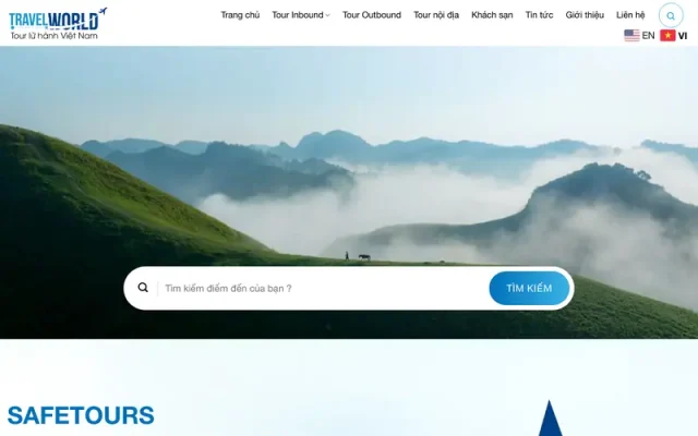 Mẫu web du lịch cao cấp 026