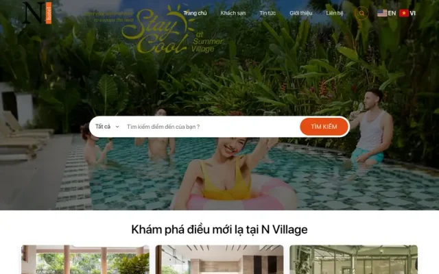 Mẫu web du lịch 28 – đặt phòng khách sạn