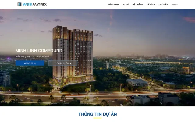 Mẫu web landingpage bất động sản