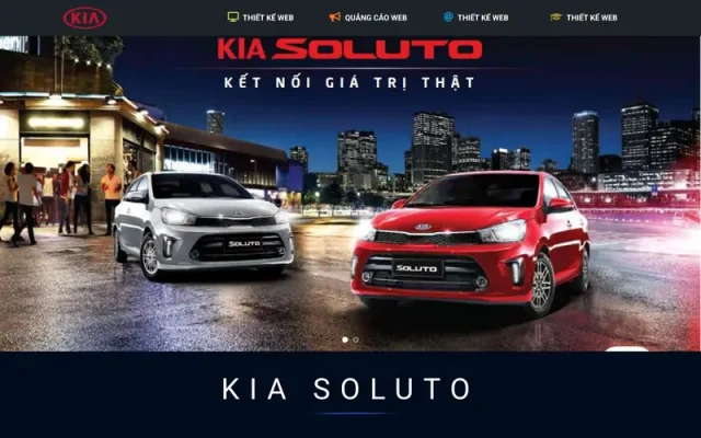 Mẫu web landingpage ô tô