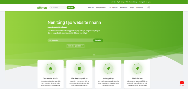 nền tảng tạo web
