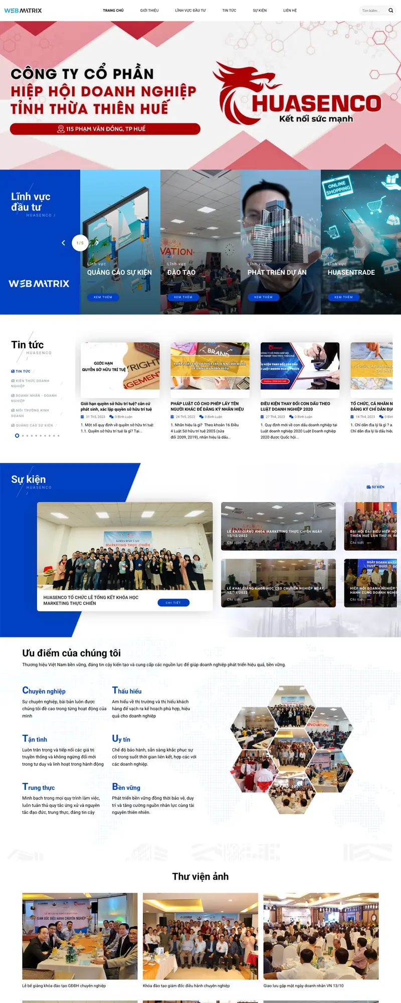 Mẫu web giới thiệu công ty, doanh nghiệp, tập đoàn