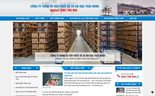 Mẫu web bất động sản chuyên nghiệp