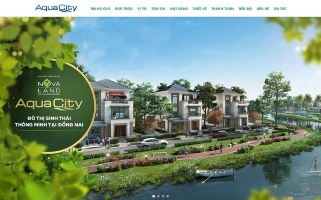 Mẫu web bất động sản tự nhiên