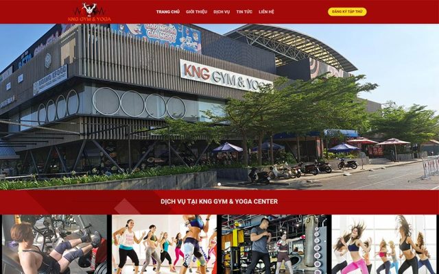 Mẫu web trung tâm thể hình năng động