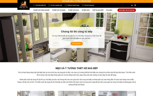 Mẫu web nội thất hiện đại