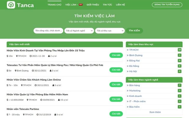 Mẫu web tuyển dụng chuyên nghiệp
