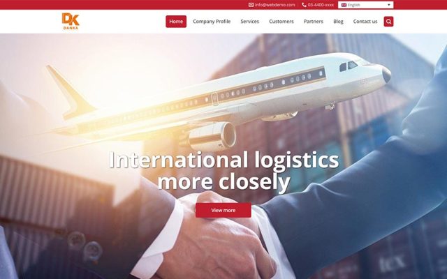 Mẫu web công ty vận chuyển chuyên nghiệp