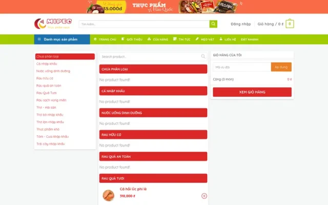 Mẫu web thực phẩm 12
