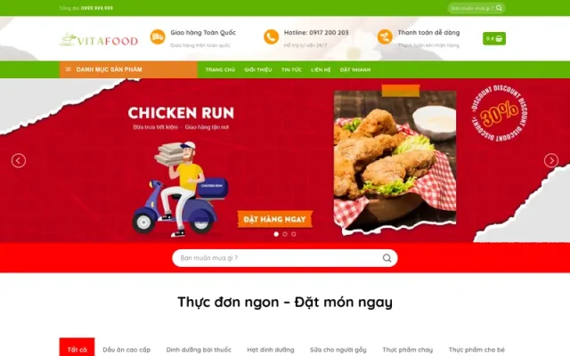 Mẫu web thực phẩm 13