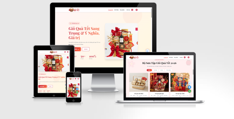 Mẫu giao diện Giỏ Quà Tết Sang Trọng Lasa
