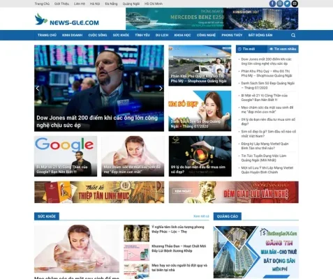 Mẫu web tin tức 15 – blog