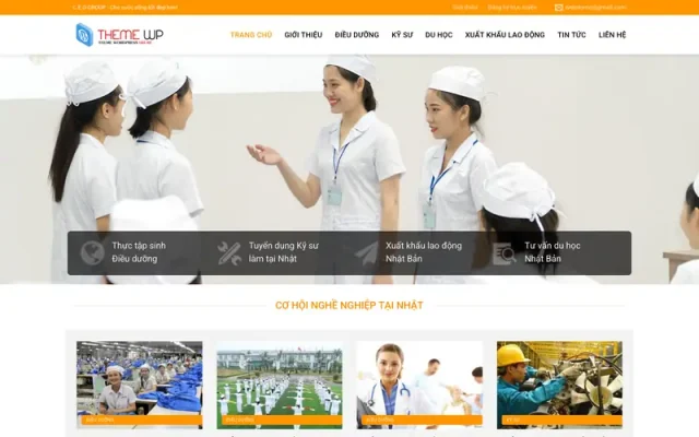 Mẫu web công ty xuất khẩu lao động 03