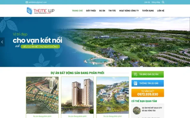 Mẫu web bất động sản 08 – mua bán nhà đất