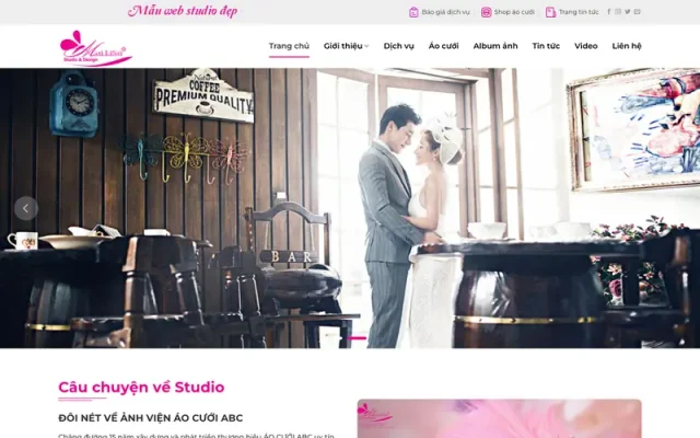 Mẫu web studio chụp ảnh cưới 05