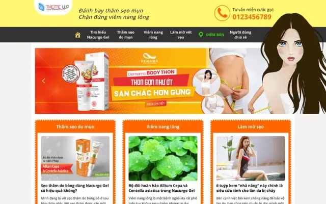 Mẫu web thực phẩm 20 – shop online