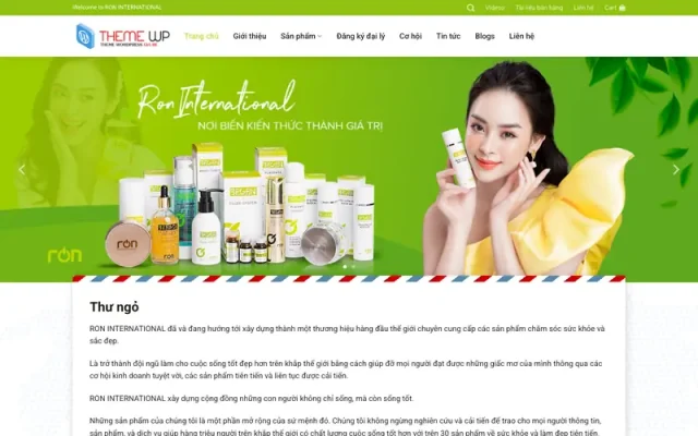 Mẫu web bán dược phẩm 5 – nhà thuốc – shop online