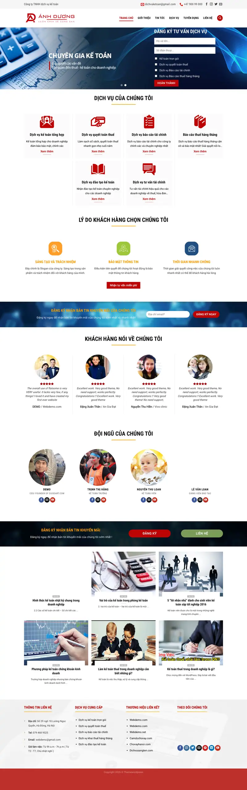 Mẫu web giới thiệu công ty 2