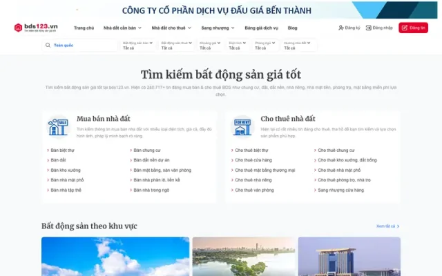 Mẫu web source code bất động sản có tính năng thành viên nạp tiền Bds123 fix đăng tin ,nạp tiền, up tin vip