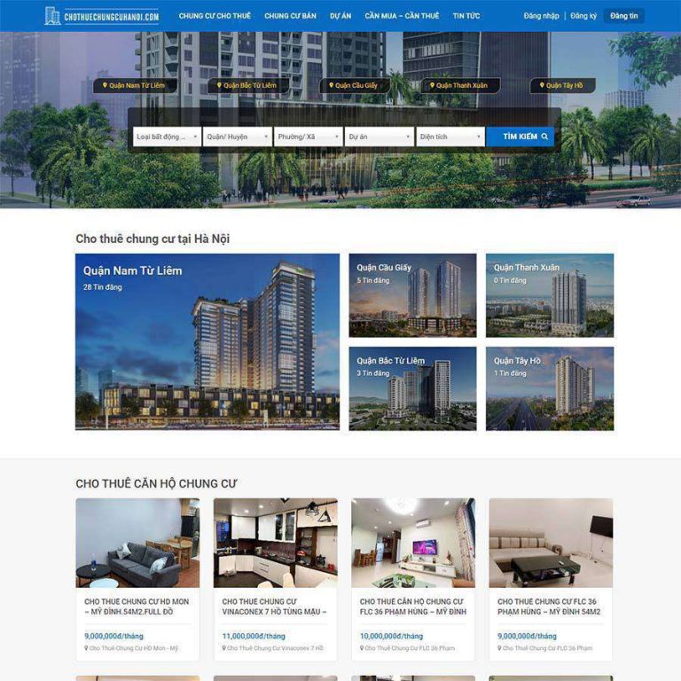 Mẫu web bất động sản 29