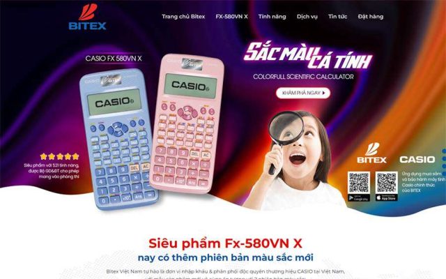 Mẫu web bán máy tính cầm tay – shop online