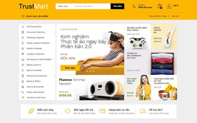 Mẫu web bán đồ công nghệ 06