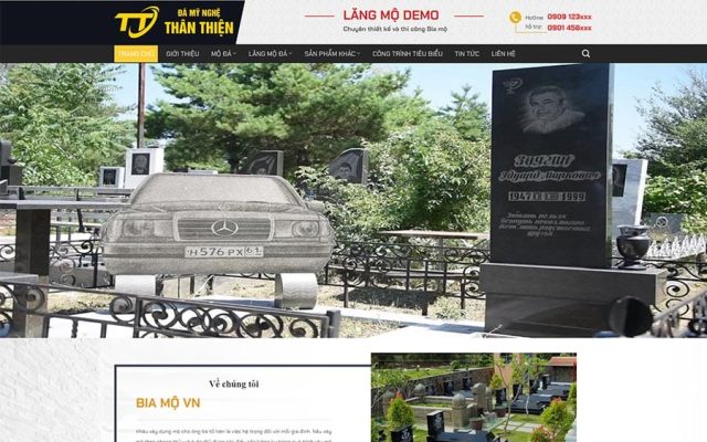 Mẫu web cơ sở đá mỹ nghệ 02