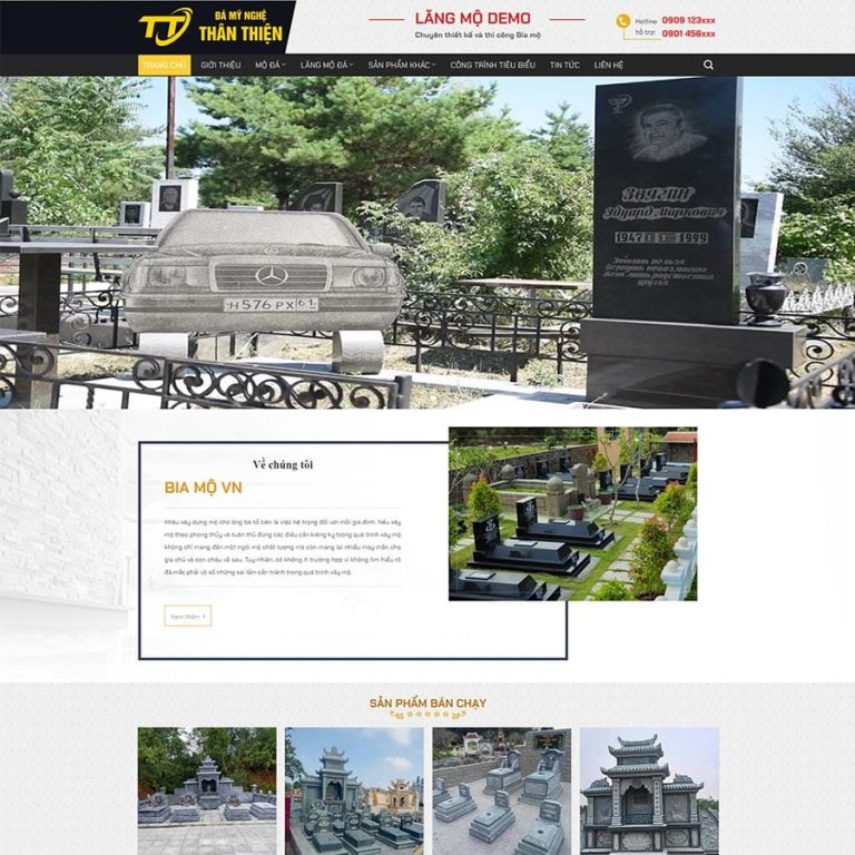 Mẫu web cơ sở đá mỹ nghệ 02
