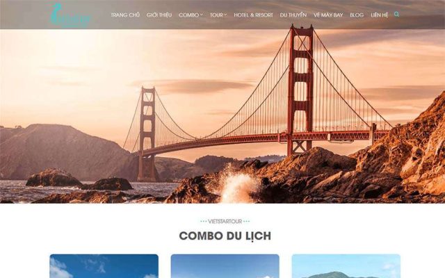Mẫu web du lịch 14 – travel