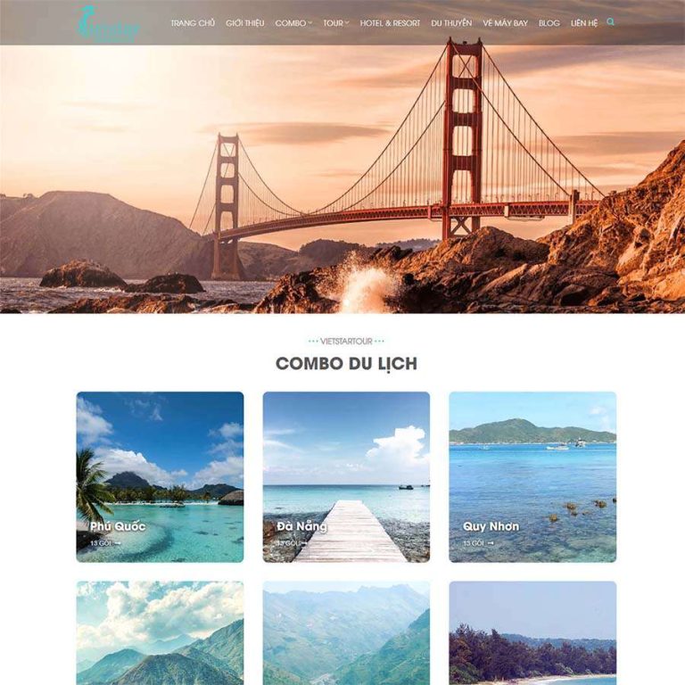 Mẫu web du lịch 14 – travel