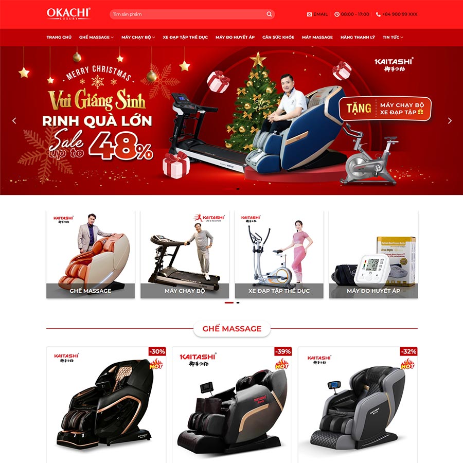 Theme WordPress Shop Thiết Bị Sức Khỏe 01 – màn hình 1