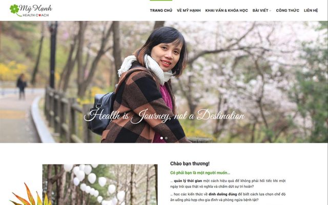 Mẫu web khóa học sức khỏe 08