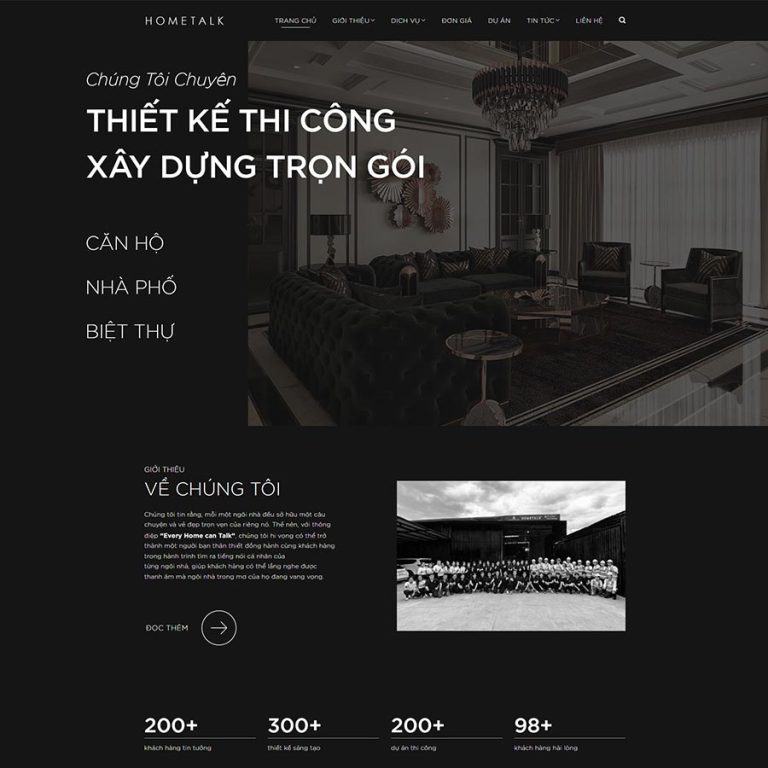 Mẫu web công ty kiến trúc xây dựng 06