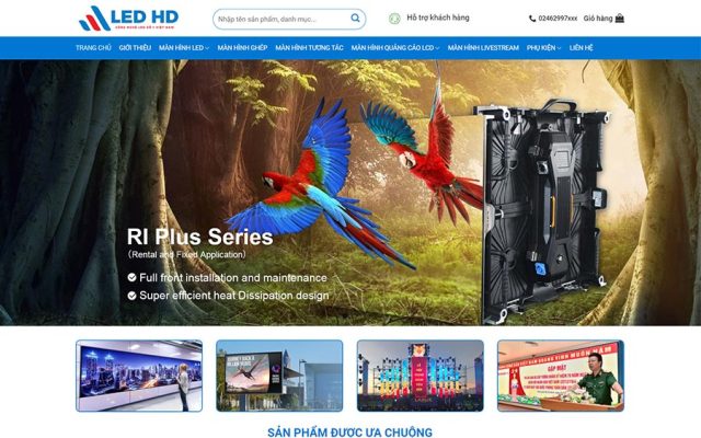 Mẫu web màn hình led, biển quảng cáo 03