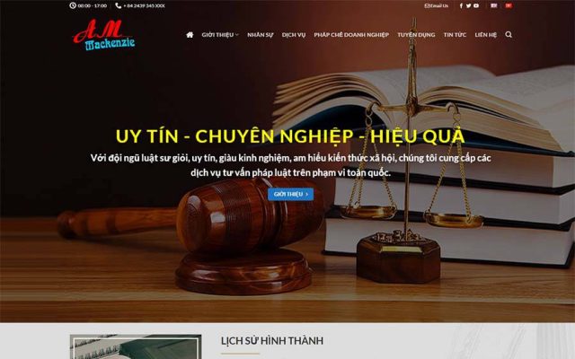 Mẫu web luật sư 04 – dịch vụ pháp lý