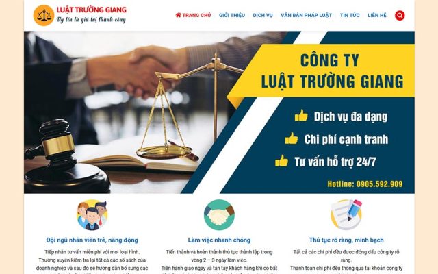 Mẫu web công ty luật 05