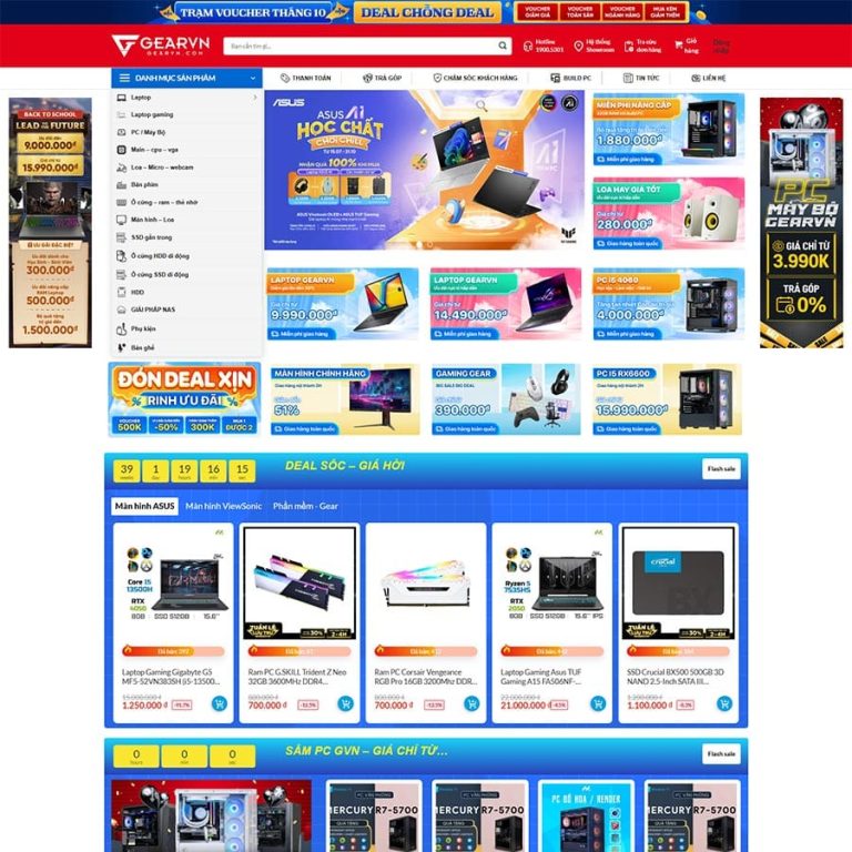 Mẫu web bán máy tính, laptop 10