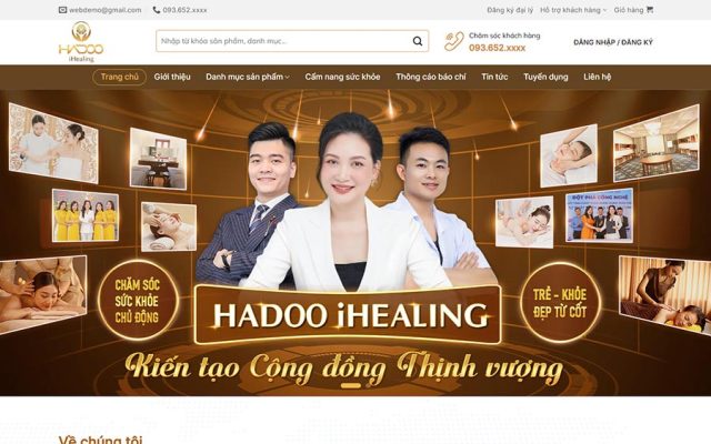 Mẫu web mỹ phẩm 17