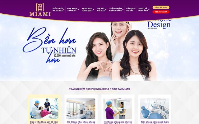 Mẫu web dịch vụ nha khoa 04
