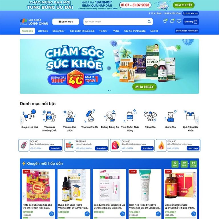 Mẫu web nhà thuốc 07