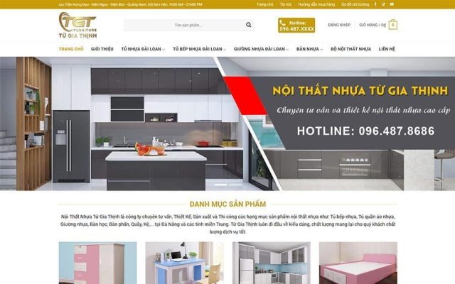 Mẫu web nội thất 29 – shop online