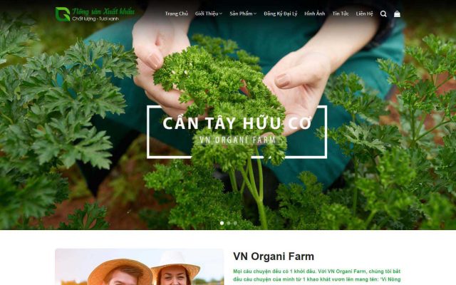 Mẫu web nông sản 02 – shop online