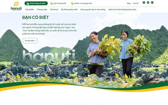 Mẫu web shop thực phẩm sạch 11