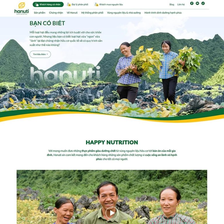 Mẫu web shop thực phẩm sạch 11